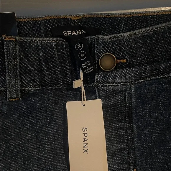 SPANX Dark Blue Flare Jeans - Picture 2 of 4